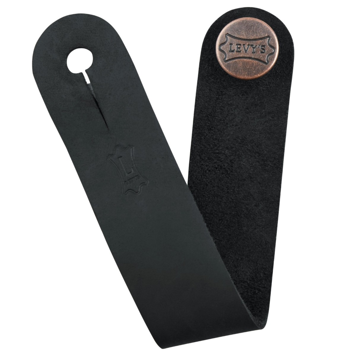 Levys Leather Headstock Strap Adapter Black