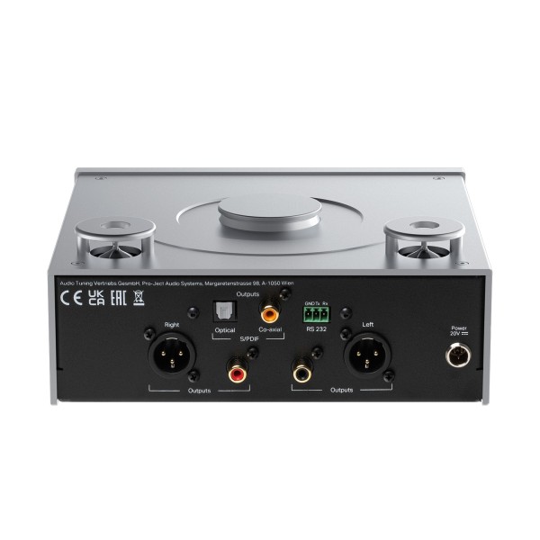 Pro Ject CD Box RS2 Tube, Silver rear 