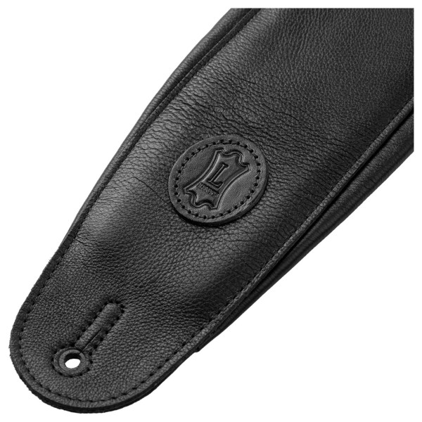 Levy's Signature Legacy 4.5" Leather Guitar Strap, Black - end