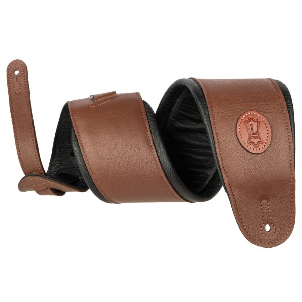 Levy's Signature Legacy 4.5" Leather Guitar Strap, Brown