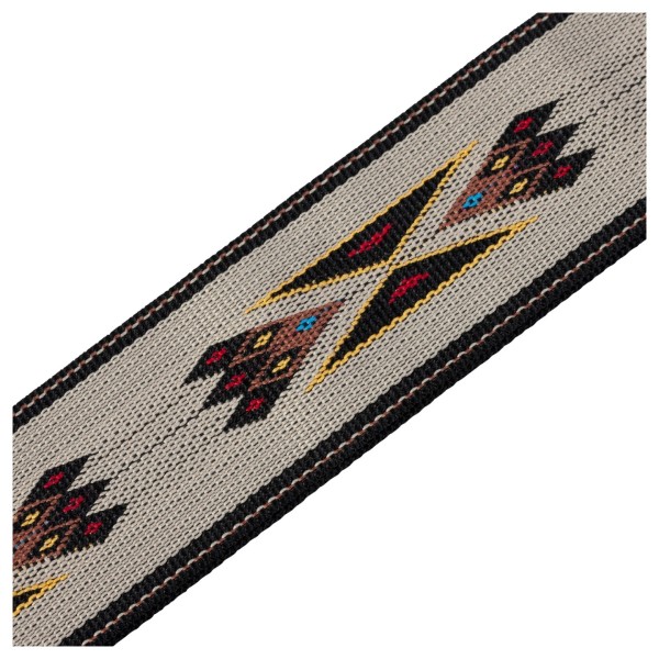 Levys Tribal Rhythms 2" Jacquard Weave Guitar Strap, Arrows with Veg-Tan Leather - pattern