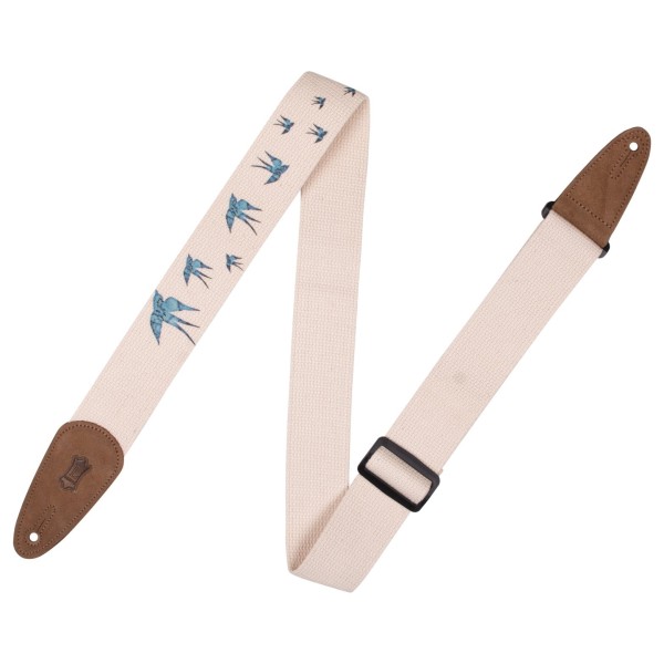 Levy's Nature 2" Cotton Guitar Strap, Blue Birds