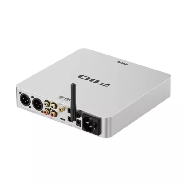 FiiO BR15 R2R Desktop Bluetooth Receiver, Silver rear over 