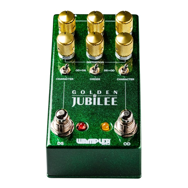 Wampler Golden Jubilee Overdrive/Distortion Top Angle