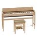 Roland Kiyola KF-20 Digital Piano with Stool, Pure Oak