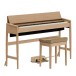 Roland Kiyola KF-20 Digital Piano with Stool, Pure Oak - Angle