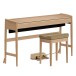Roland Kiyola KF-20 Digital Piano with Stool, Pure Oak - Angle