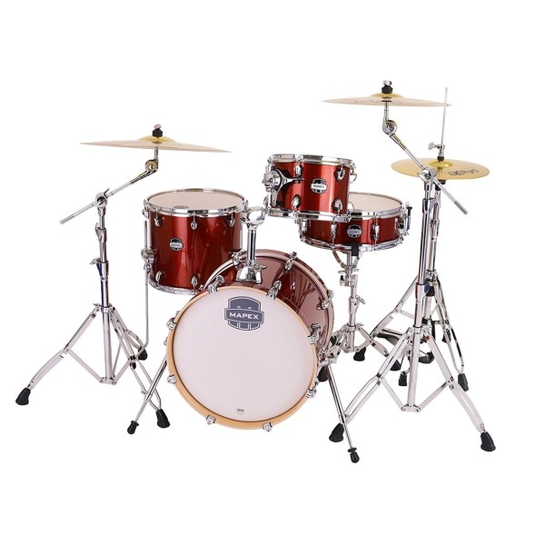 Mapex Mars Birch 18'' 4pc Bop Shell Pack, Blood Orange Sparkle
