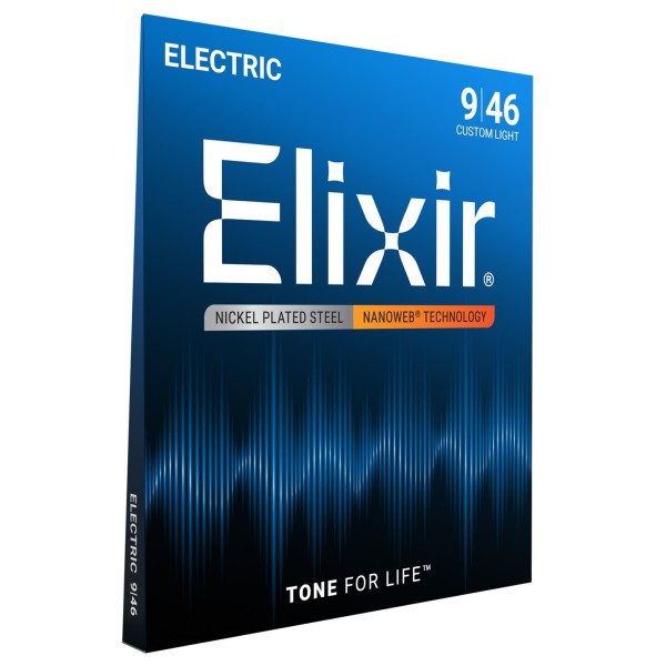 Elixir 12027 NANOWEB Custom Light Strings, 9-46 - side