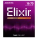 Elixir 11308 NANOWEB Baritone 8-String Acoustic Strings, 16-70