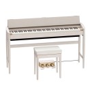 Roland Kiyola KF-20 Digital Piano with Stool, Sheer White