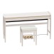 Roland Kiyola KF-20 Digital Piano with Stool, Sheer White- Angle