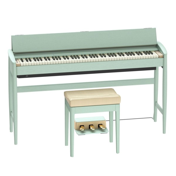 Roland Kiyola KF-20 Digital Piano with Stool, Celadon Green