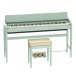 Roland Kiyola KF-20 Digital Piano with Stool, Celadon Green