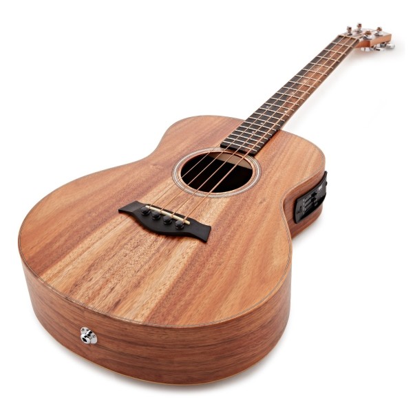 Taylor GS Mini-e Koa Bass Left Handed, Natural - Nearly New - angled shot