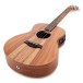 Taylor GS Mini-e Koa Bass Left Handed, Natural - Nearly New - angled shot