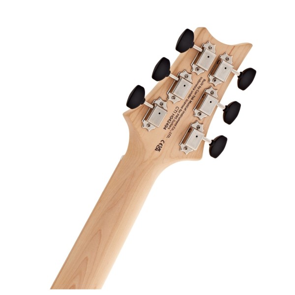 PRS SE NF53 MN, Pearl White (2026) - back of headstock