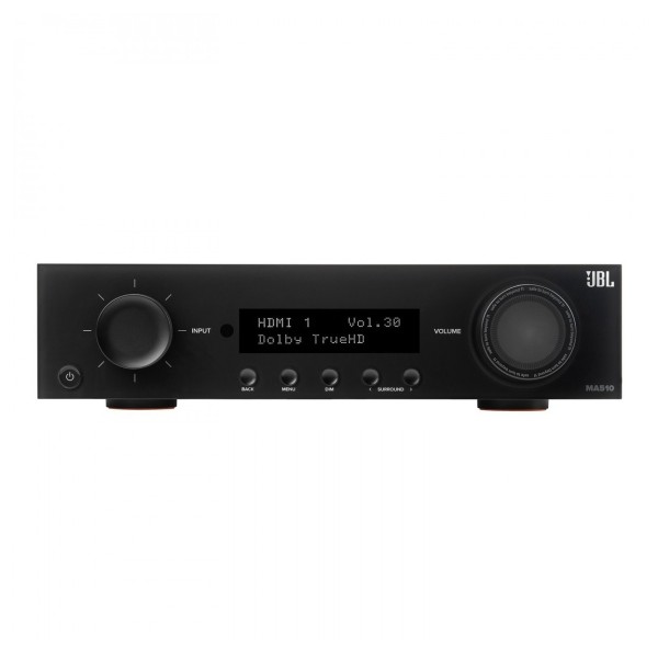 JBL MA510 5.2 Channel 8K AV Receiver, Black front 