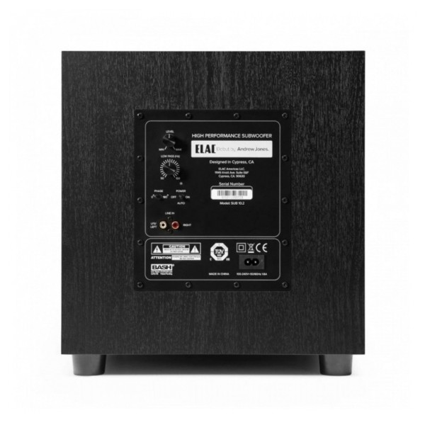 ELAC Debut B5.2 5.1 Speaker Package, Black - sub rear 