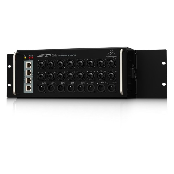 Behringer SD16 Digital Snake Box, Angle with Rack Ears