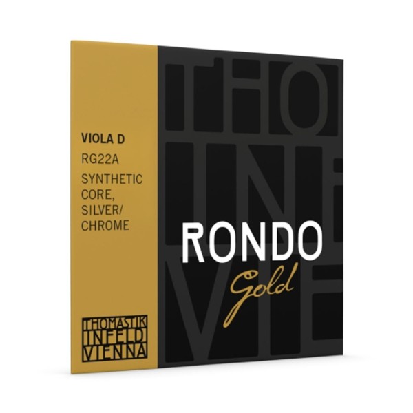 Thomastik Rondo Gold Viola D String, Silver/Chrome Wound