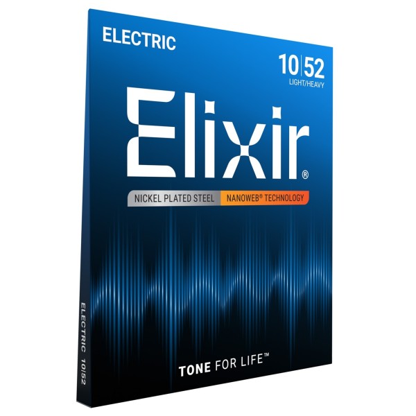 Elixir 12077 NANOWEB Light Heavy Strings, 10-52 - side