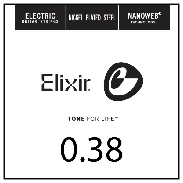 Elixir 15238 NANOWEB Electric Single String, .038