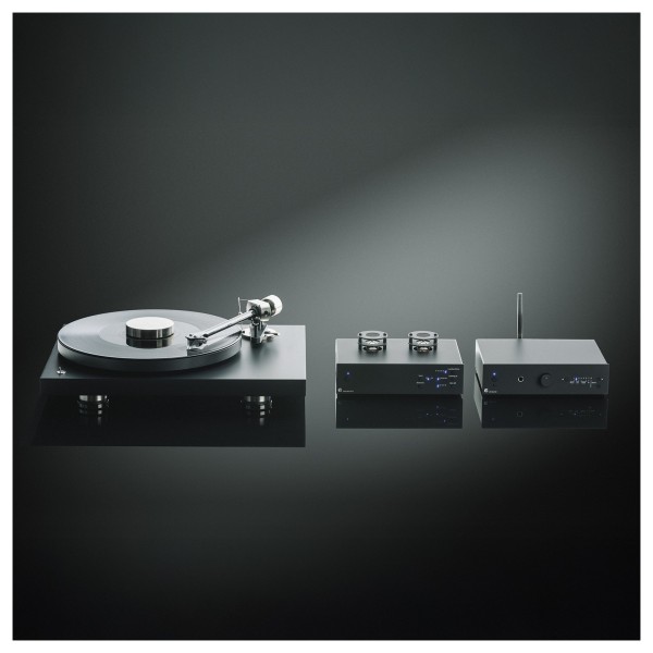Pro Ject Tube Box S3 B Balanced Audiophile Tube Phone Stage, Silver - lifestyle 6