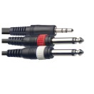 Stagg SYC Stereo Mini Jack to Dual Mono Jack Cable, 1m