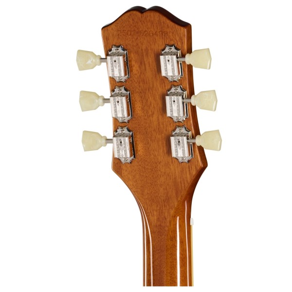 Epiphone Les Paul Standard 50s Left Handed, Goldtop - back of headstock