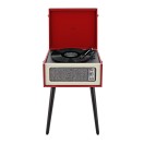 AVCOM Stehende Plattenspieler mit Bluetooth, Rot
