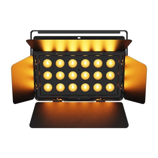 Chauvet DJ Slimbank H18 ILS Wash Light - Front, Barn Doors