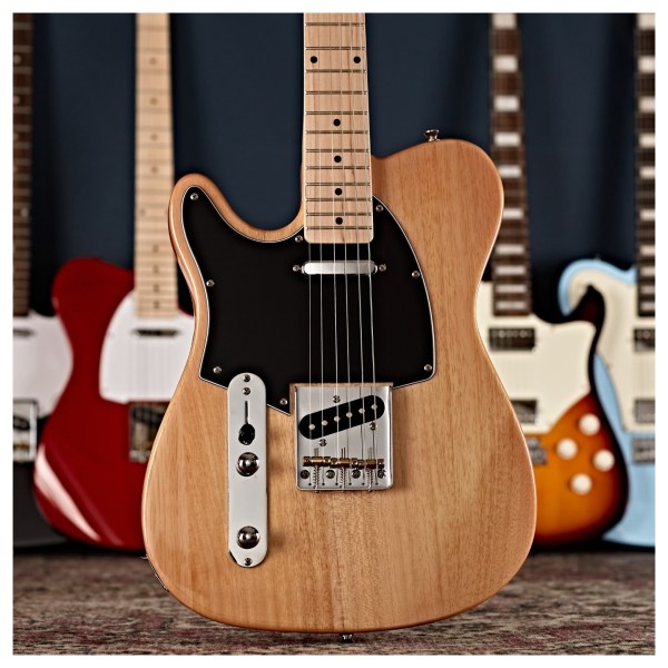 Knoxville Left Handed Electric Guitar by Gear4music, Natural