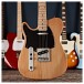 Knoxville Left Handed Electric Guitar by Gear4music, Natural