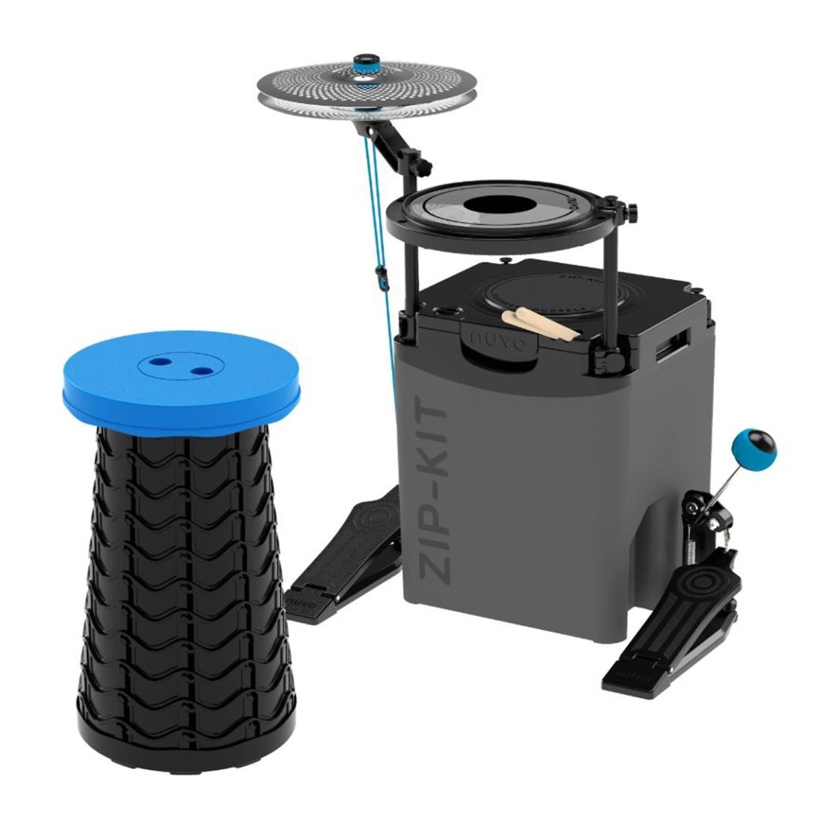 Nuvo Zip-Kit Essential Compact Drum Kit