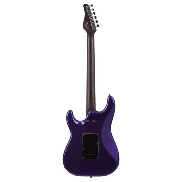 Schecter MV-6 Electric Guitar, Metallic Purple - Rear