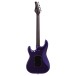 Schecter MV-6 Electric Guitar, Metallic Purple - Rear