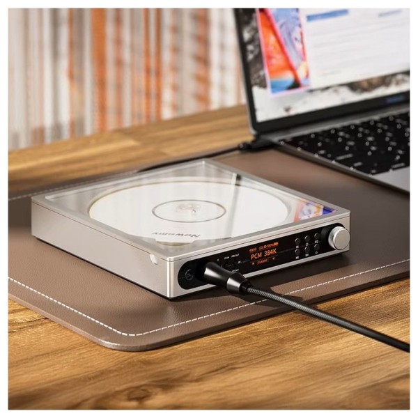 FiiO DM15 CD Player with 24Bit R2R DAC, Silver lifestyle 1