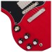 Epiphone SG Standard Left Handed, Cherry - controls