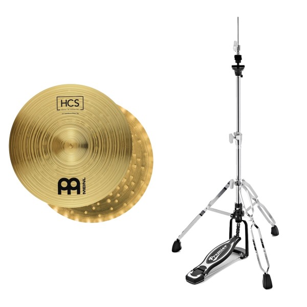 Meinl 14" HCS Soundwave Hi-Hats & Premier Artist Hi-Hat Stand