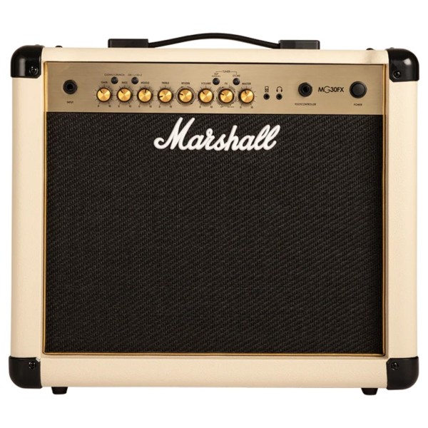 Marshall MG30GFX Gold 30W Guitar Combo, Cream
