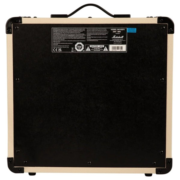 Marshall MG15GFX Gold 15W Combo, Cream - back