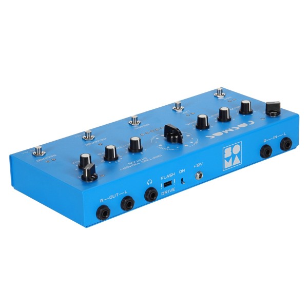 SOMA laboratory Cosmos, Drifting Memory Station, Zanzibar Blue - Angled Rear