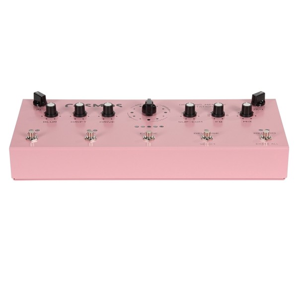 Drifting Memory Station Looper Pedal, Pink - Angled