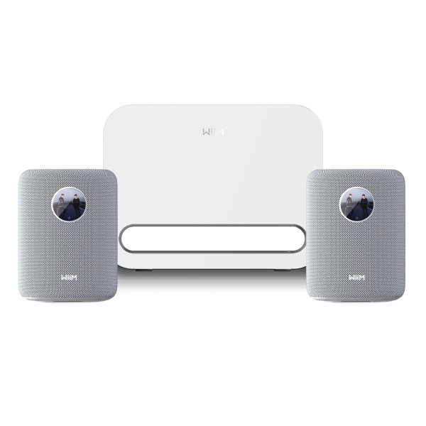 WiiM Sound and Sub Pro 2.1 Speaker Package, White