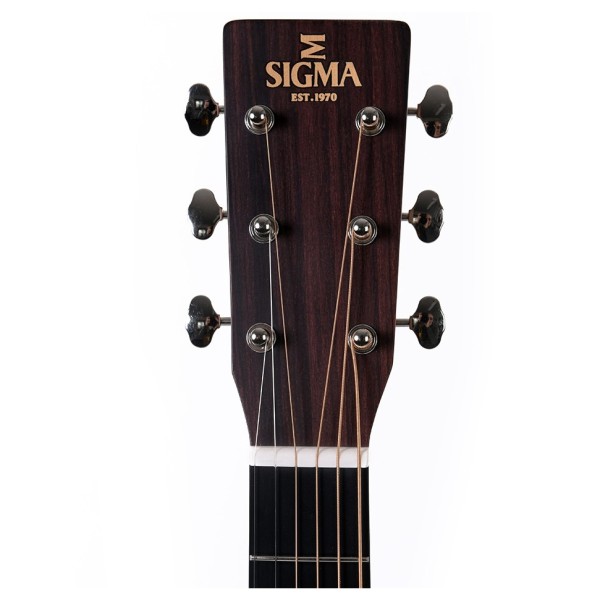 Sigma DT-28HL Lefthand Acoustic - headstock