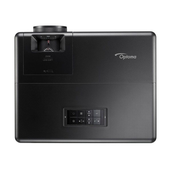 Optoma UHZ55 Smart 4K UHD Laser Projector, Black Top View