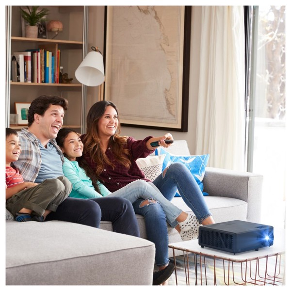 Optoma UHZ55 Smart 4K UHD Laser Projector, Black Lifestyle View
