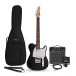 Knoxville Electric Guitar Black, 10W Guitar Amp & Accessory Pack