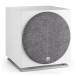 DALI E-12F Subwoofer, Satin White Grille View